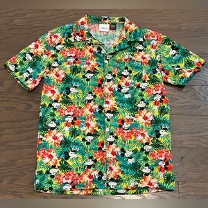 Disney Mickey Mouse Colorful Hawaiian Shirt - Size Small